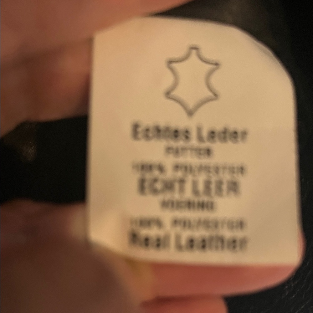 Mans Black Leather Jacket Medium - image 6